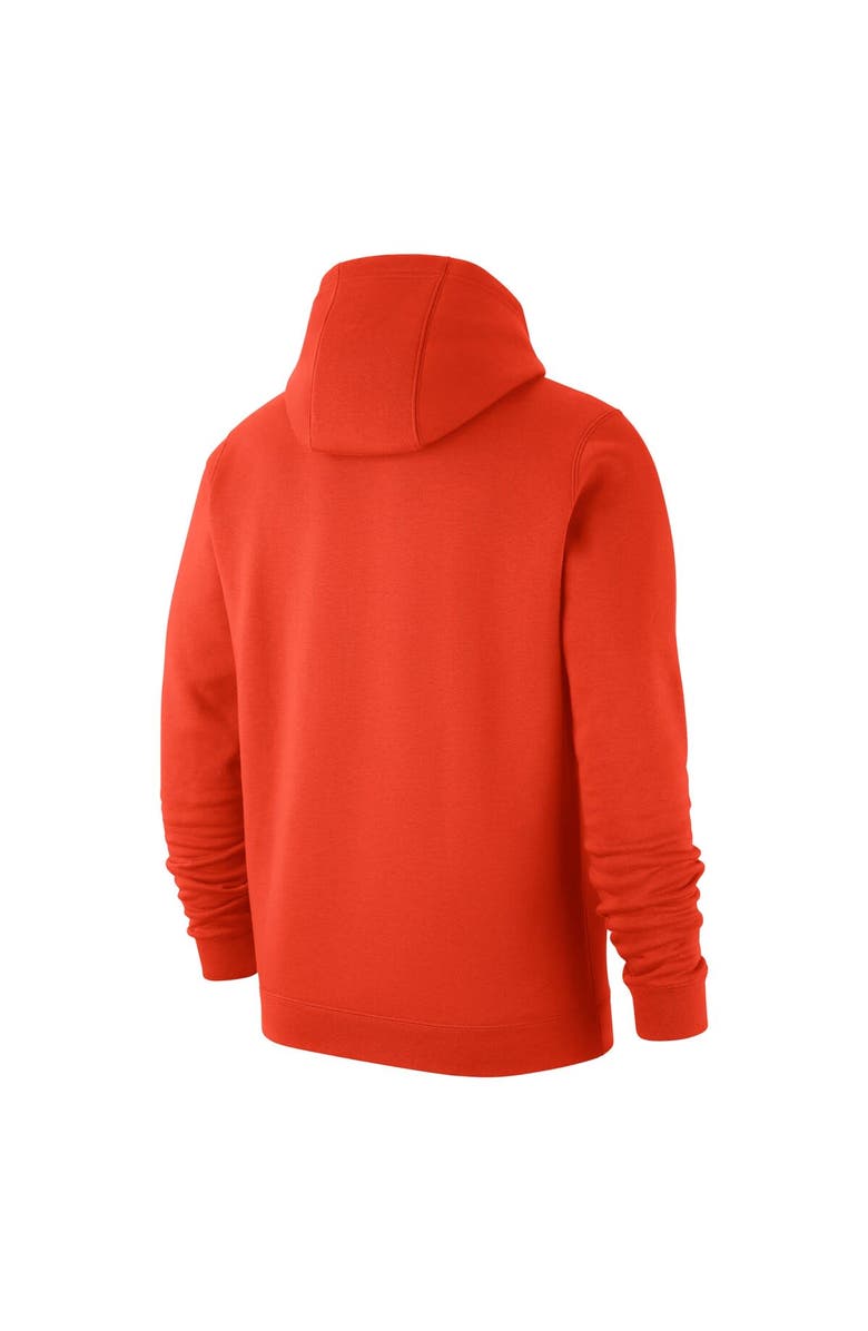 Nike Men's Nike  Orange Virginia Cavaliers Logo Club Fleece Pullover Hoodie, Alternate, color, Orange