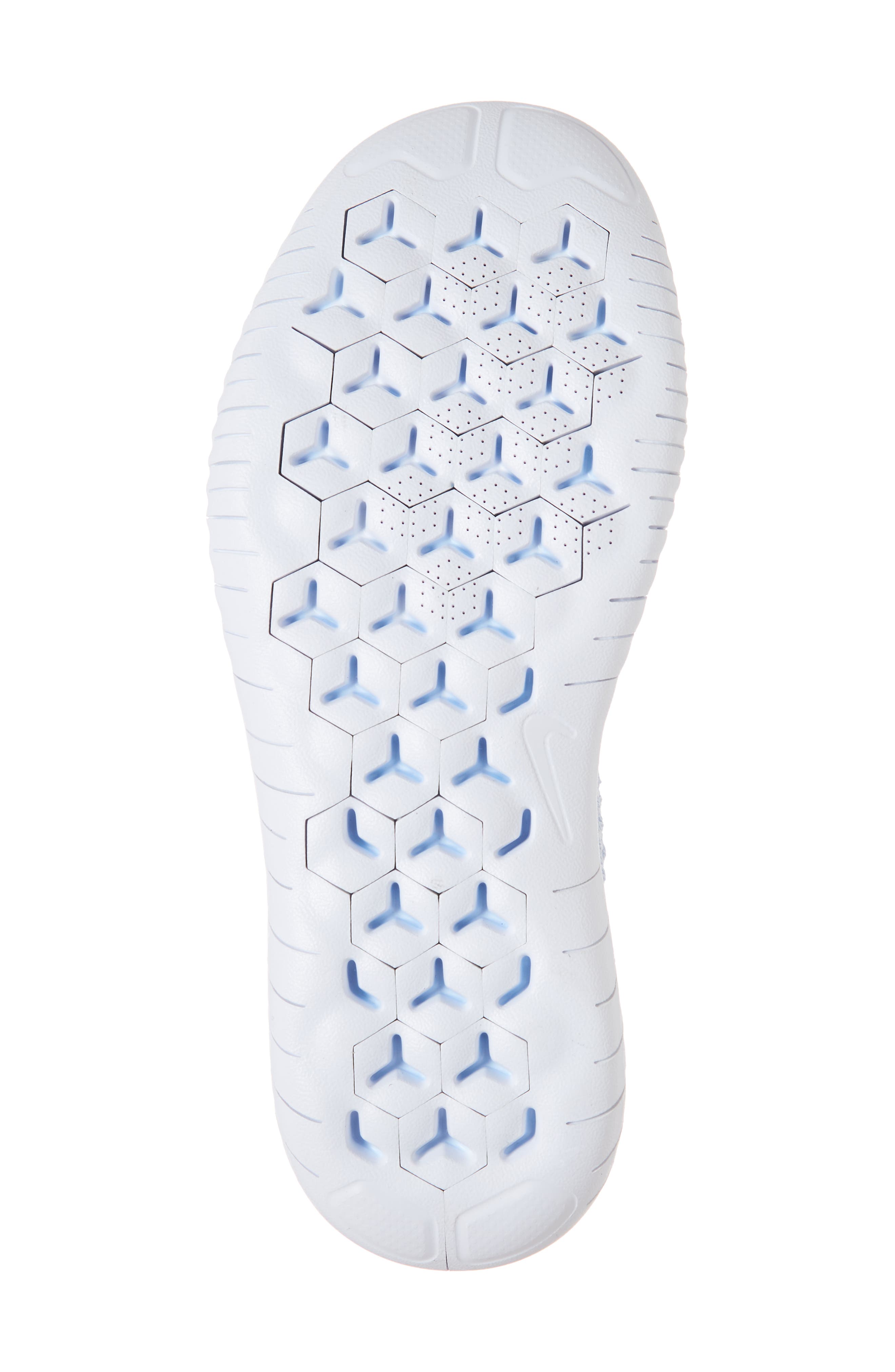 Free RN Flyknit 2018 Running Shoe, Alternate, color, HYDROGEN BLUE/ WHITE/ WHITE