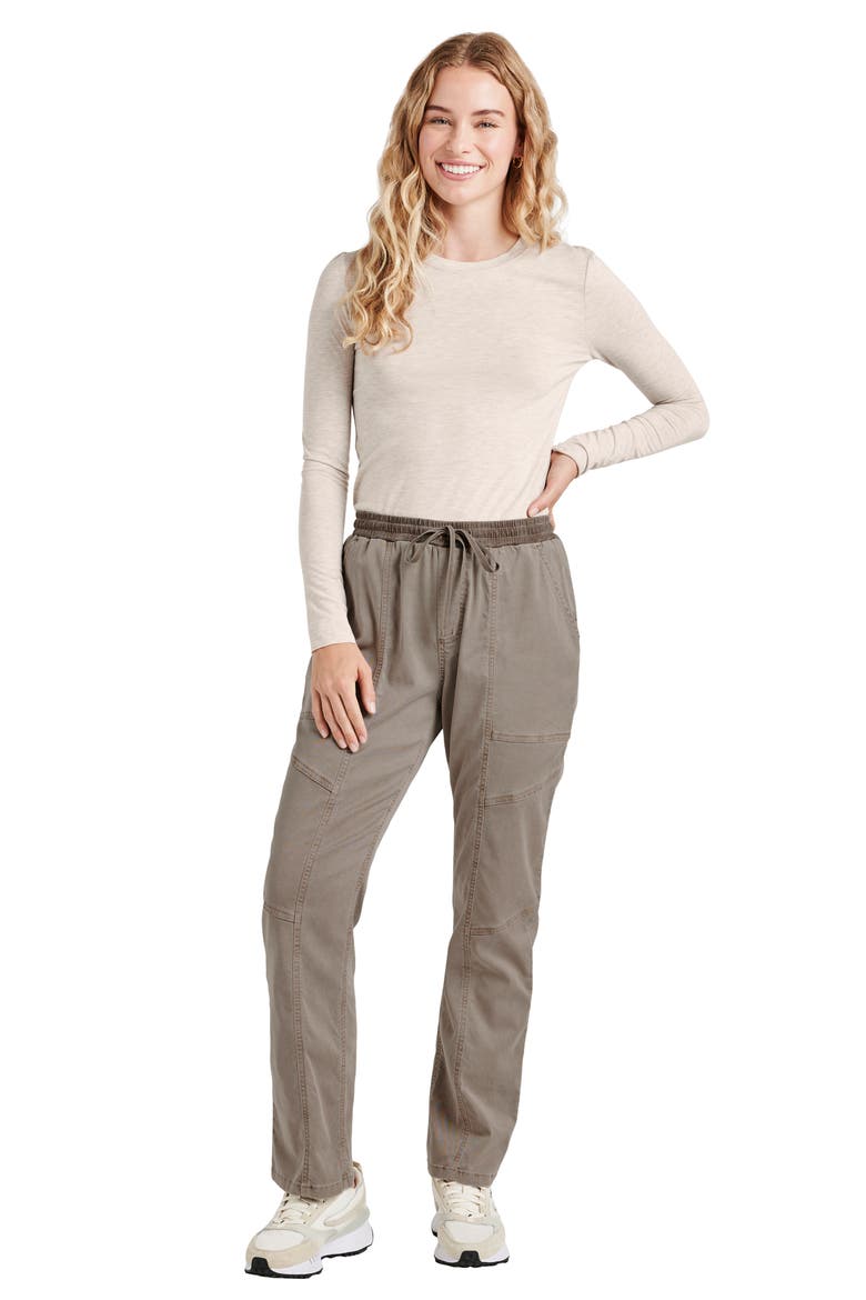 Shay Twill Drawstring Pants, Alternate, color, TAWNY