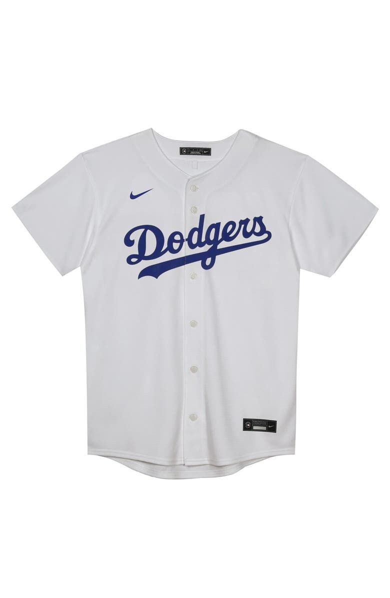Nike Preschool Nike Shohei Ohtani White Los Angeles Dodgers Home Replica Player Jersey, Alternate, color,
