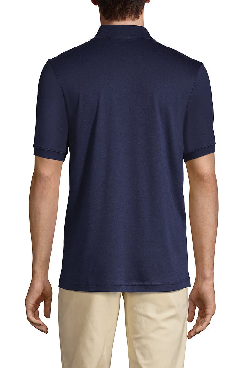Short Sleeve Cotton Supima Polo Shirt, Alternate, color, Radiant Navy