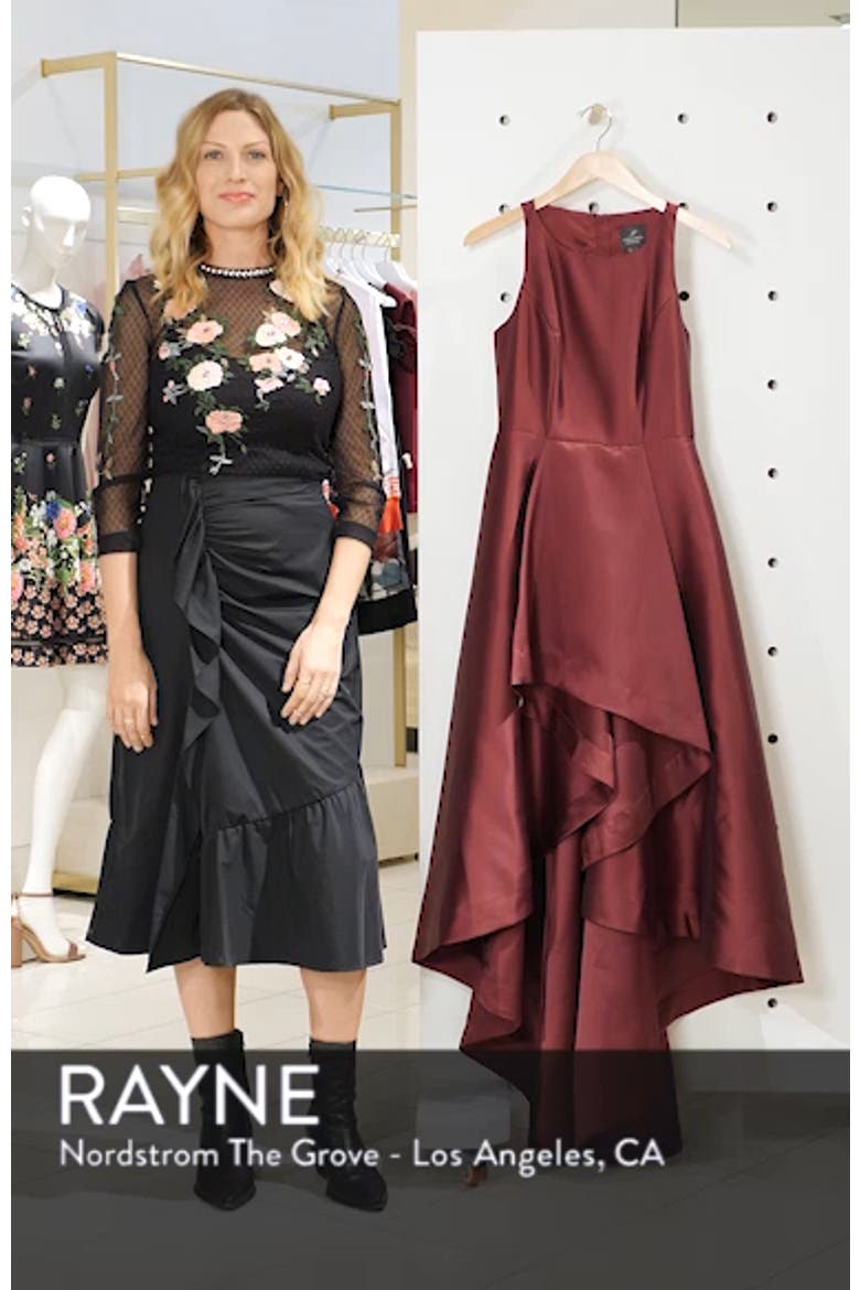 Mikado High/Low Sleeveless Gown video