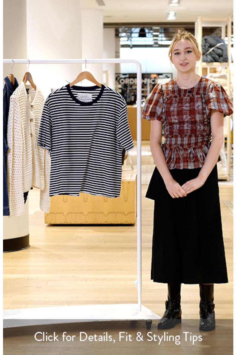 Perry Stripe Cotton Crewneck T-Shirt video