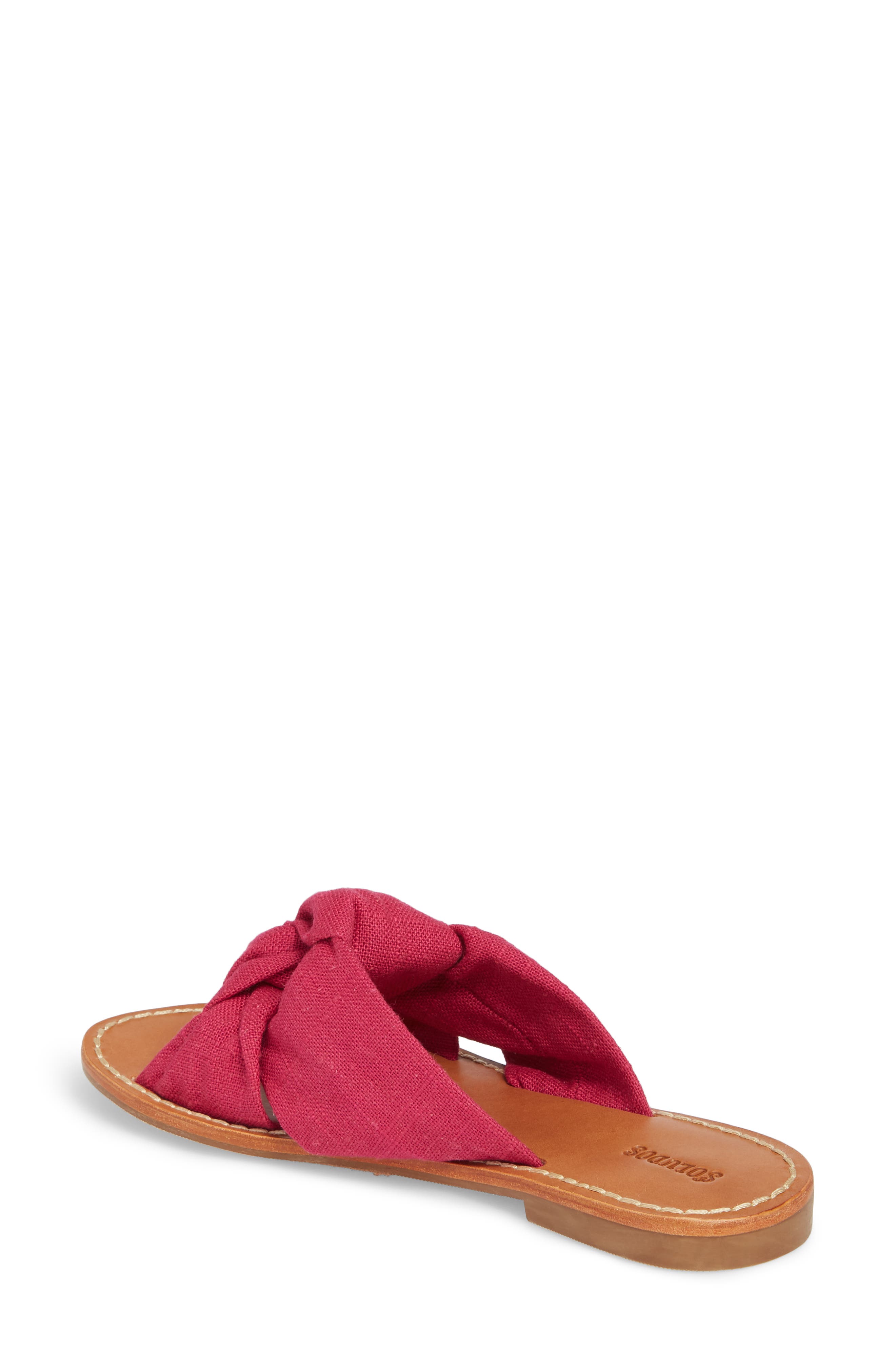 Soludos Knotted Slide Sandal, Alternate, color, 
