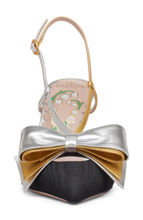 Valentino Slingback Bowow Pumps Black With Bow