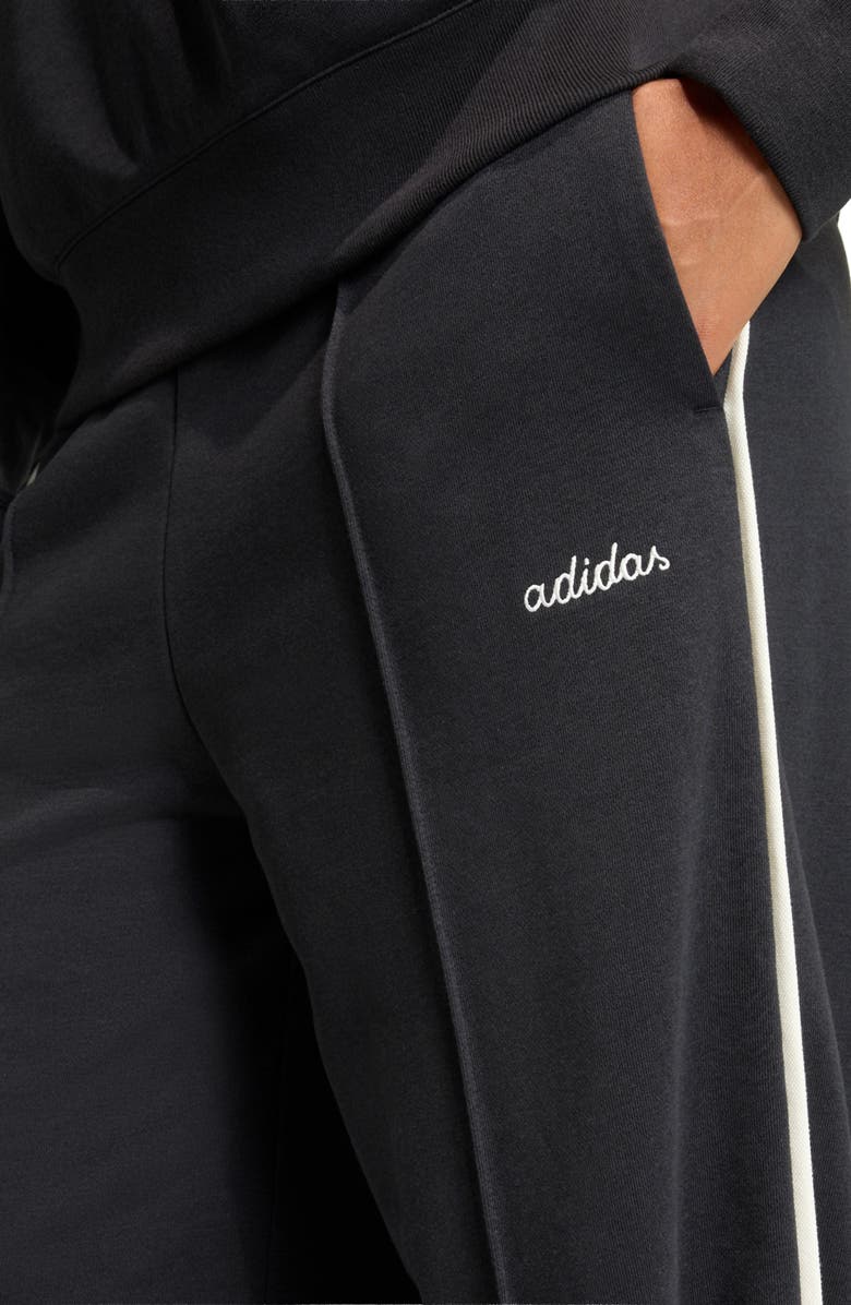 adidas Seasonal Essentials French Terry Pants, Alternate, color, Black/ Off White