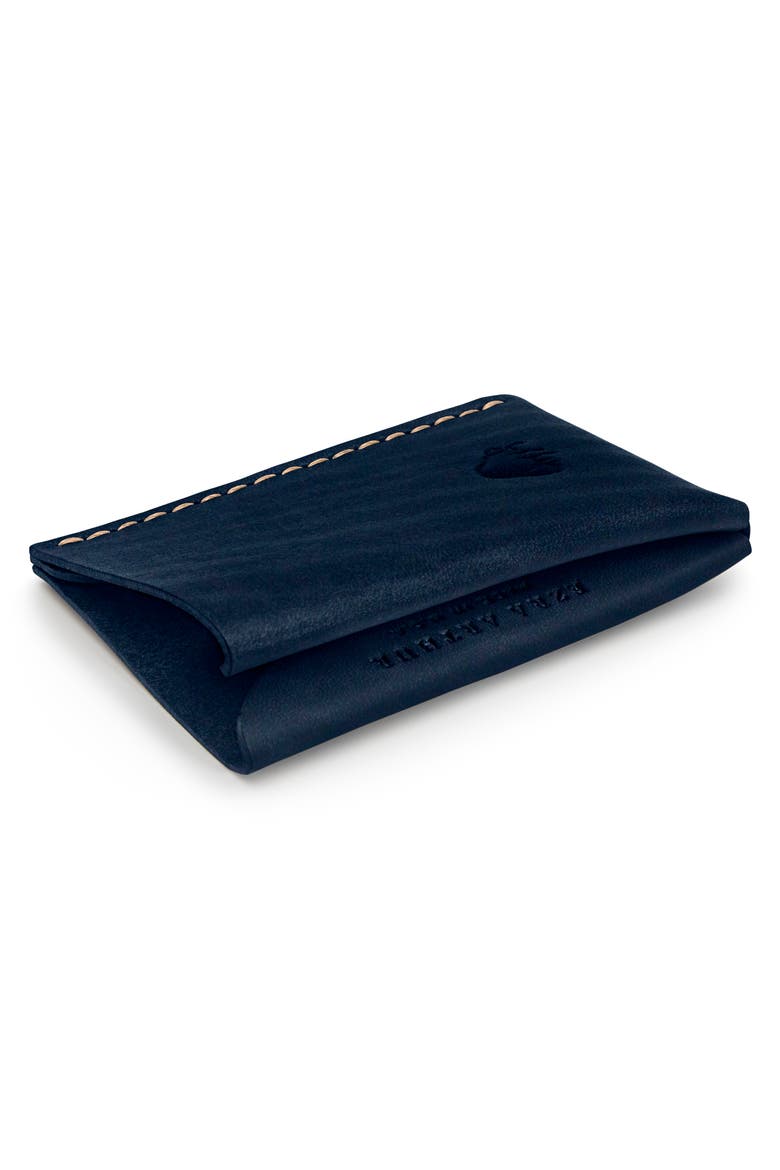 No. 7 Leather Wallet, Alternate, color, NAVY