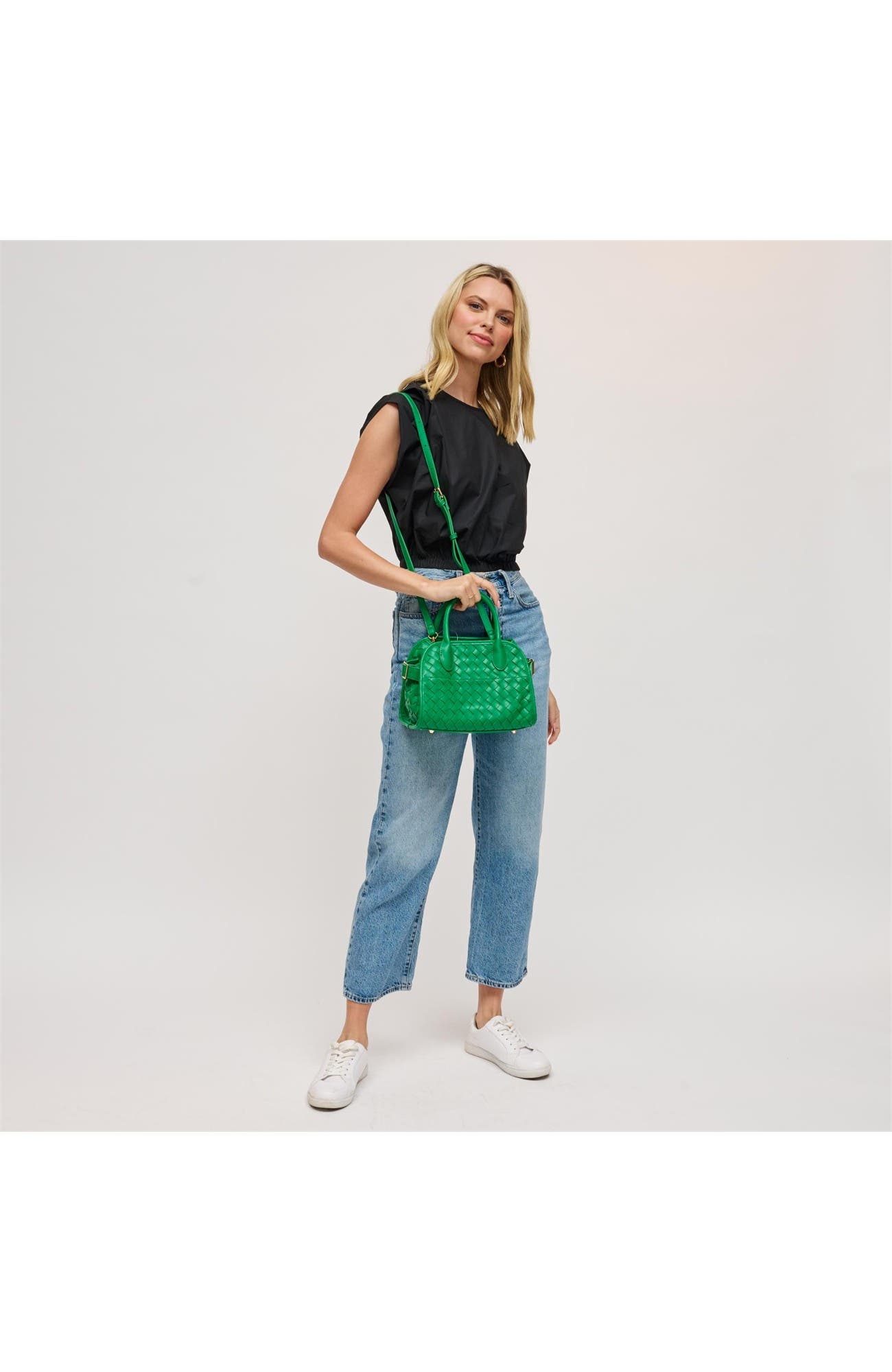 Kristie Crossbody, Alternate, color, Kelly Green