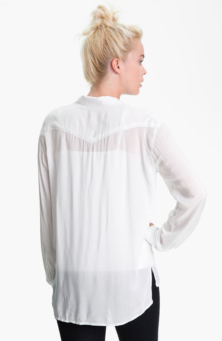 James Perse Slouchy Western Shirt, Alternate, color, 