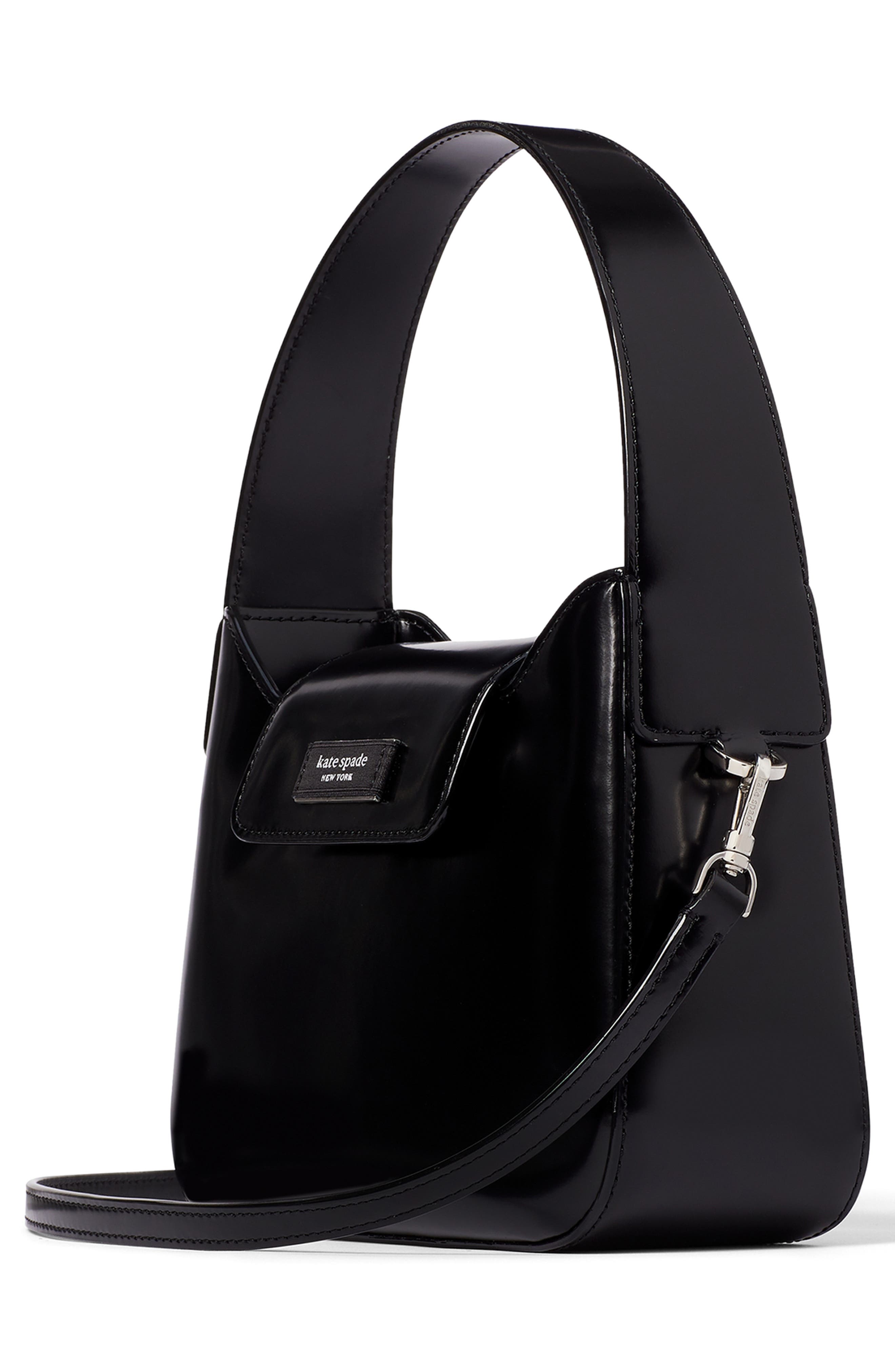 Kate Spade New York mini sam icon spazzolato leather shoulder bag, Alternate, color, 