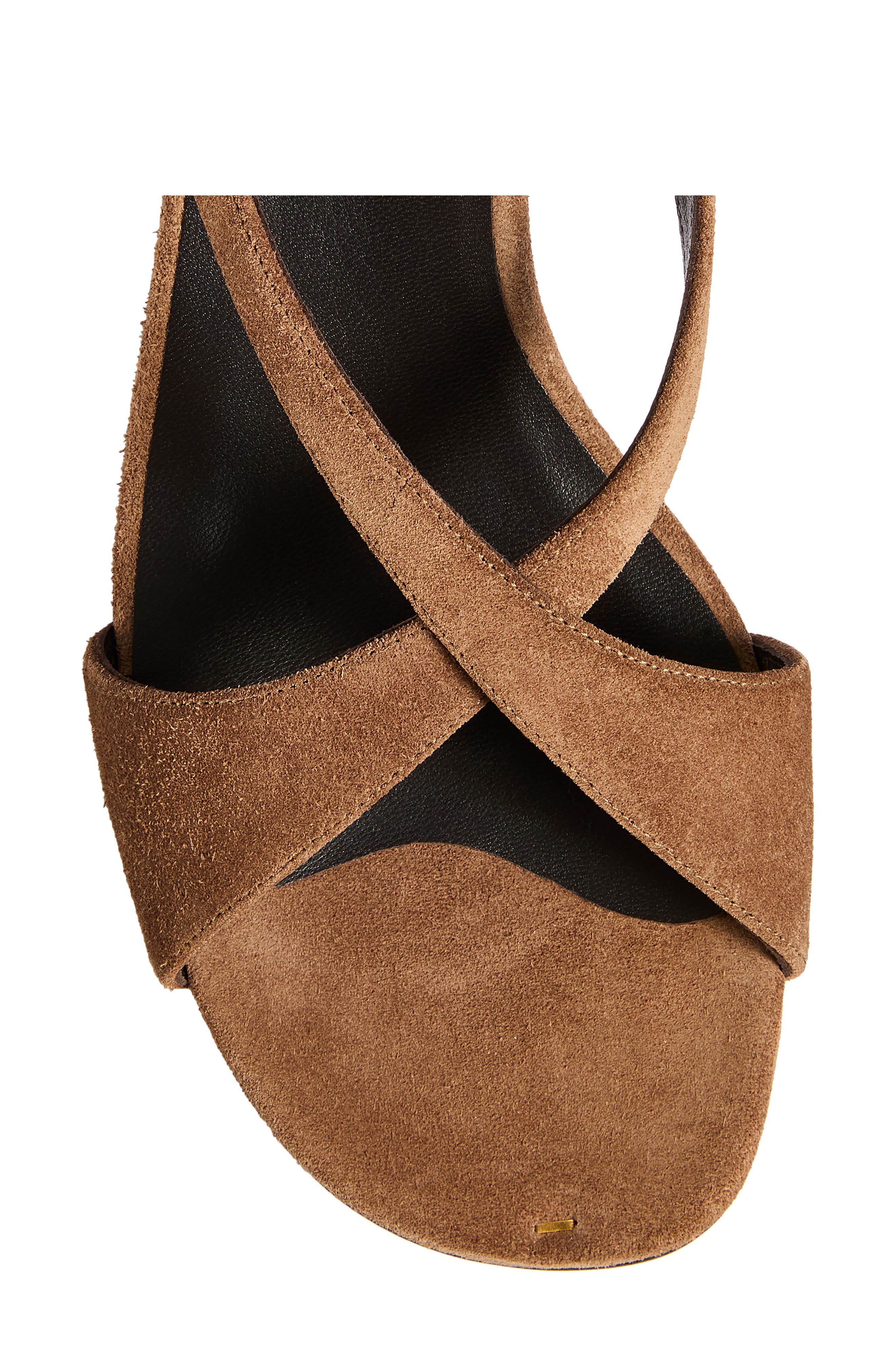 Khaite Liria Ankle Strap Sandal, Alternate, color, Dattero