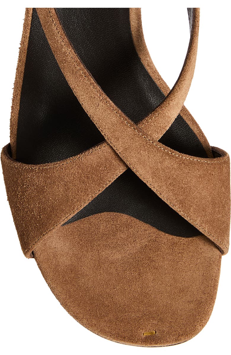 Khaite Liria Ankle Strap Sandal, Alternate, color, Dattero