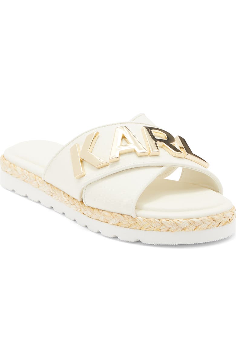 KARL LAGERFELD PARIS Catherine Slide Sandal, Main, color, Cream