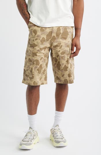 Carhartt Work In Progress Regular Cotton Ripstop Cargo Shorts In Sand