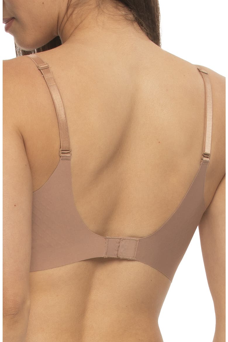 Entice Longline Plunge Push-Up Bra, Alternate, color, SUEDE