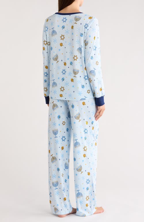 Jaclyn Matching Family Hanukkah Print Top & Pants Pajamas
