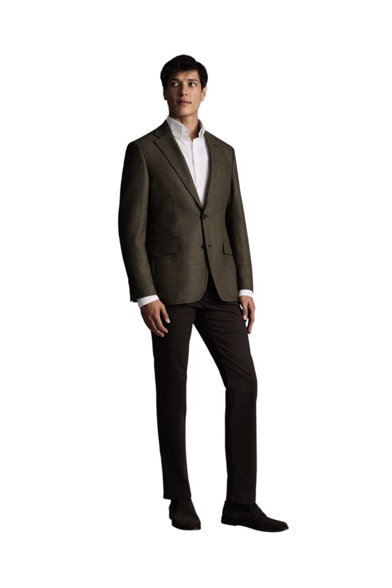 Wool Texture Slim Fit Jacket, Alternate, color, Stone