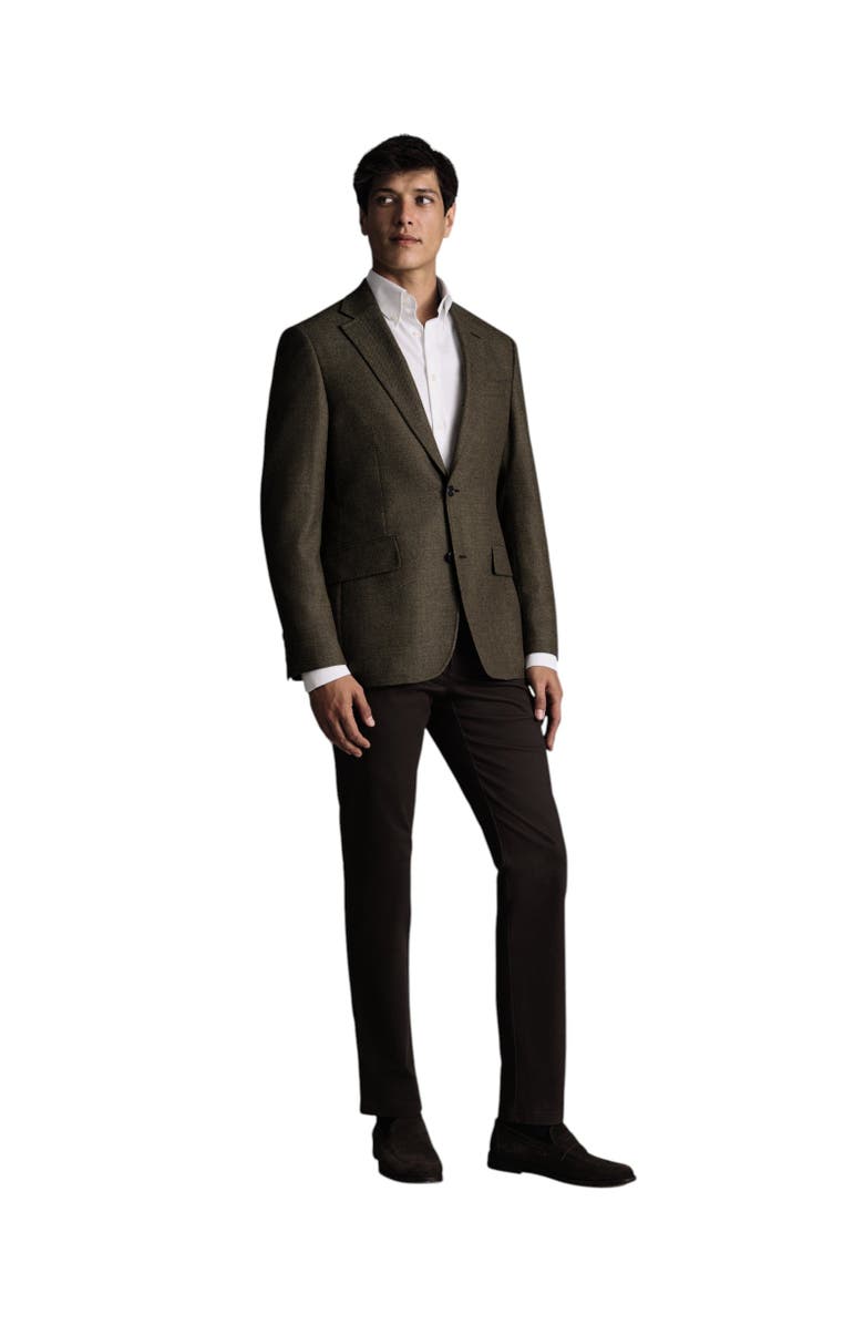 Charles Tyrwhitt Wool Texture Slim Fit Jacket, Alternate, color, Stone