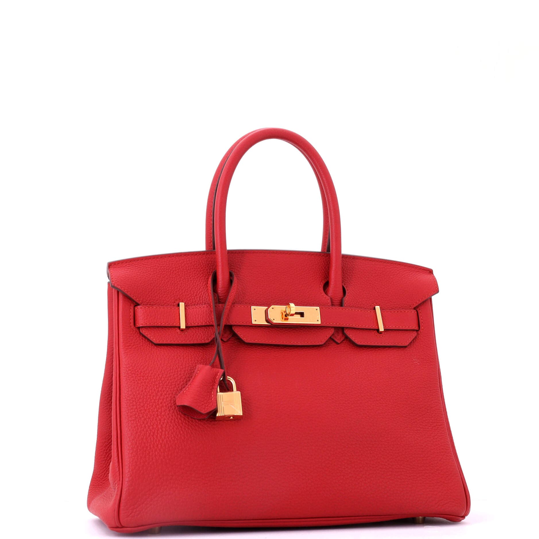 Pre-Owned Hermes Birkin Handbag Red Togo with Gold Hardware 30, Alternate, color, Vermillon