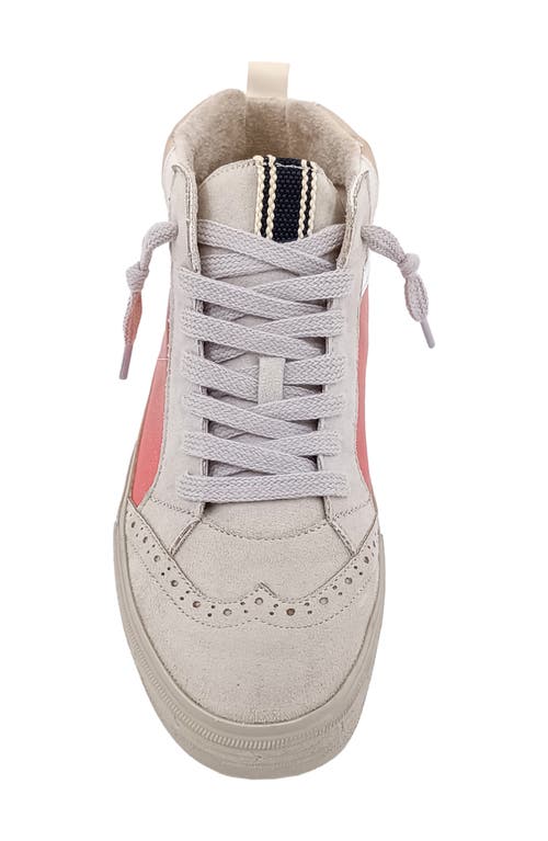 Shushop Riley Mid Top Sneaker In Gold
