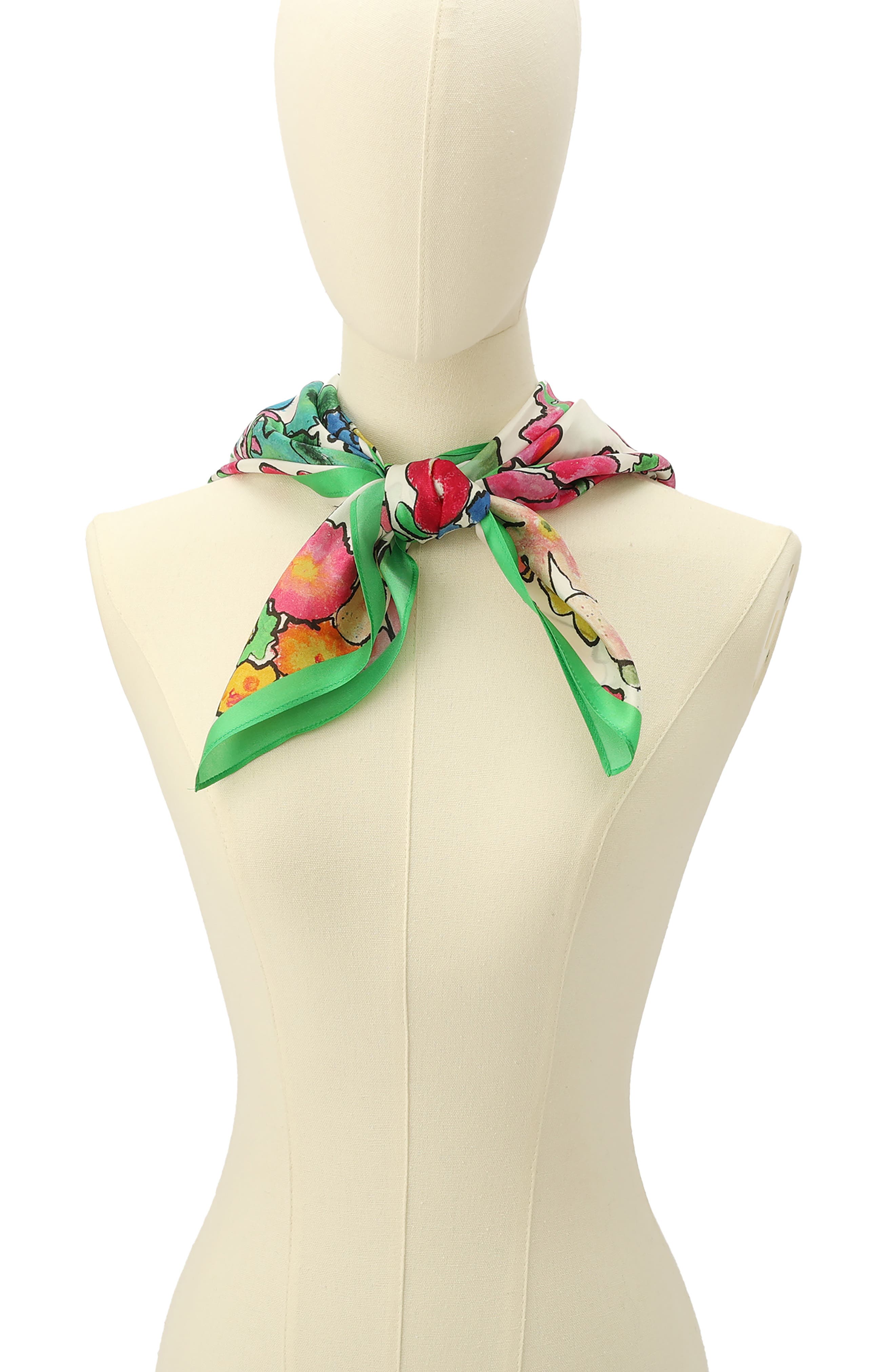 Женские аксессуары Kurt Geiger London Floral Silk Scarf — фото 5