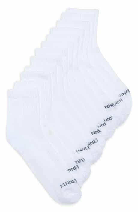 Assorted 6-Pack Cushioned Quarter Crew Socks
