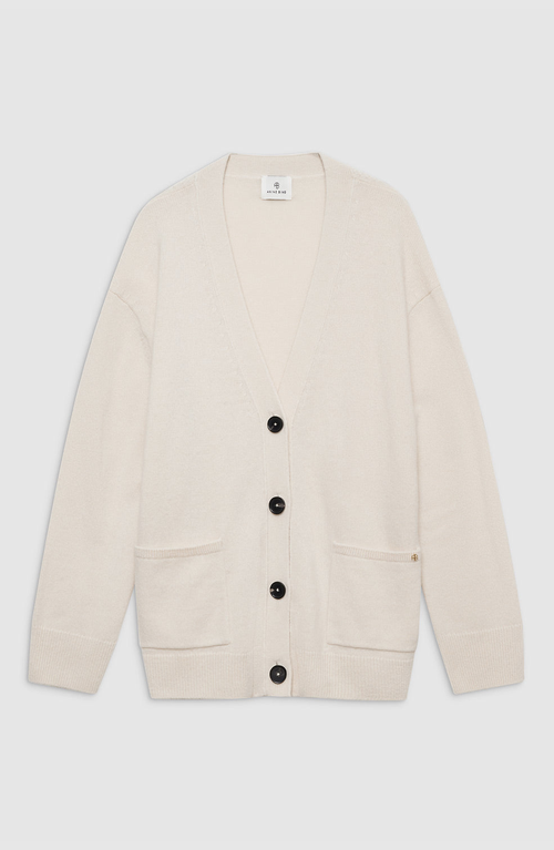 Anine Bing Jackson Cardigan In White