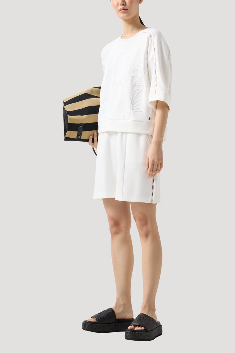 Romi Jersey Shorts, Alternate, color, Off-White