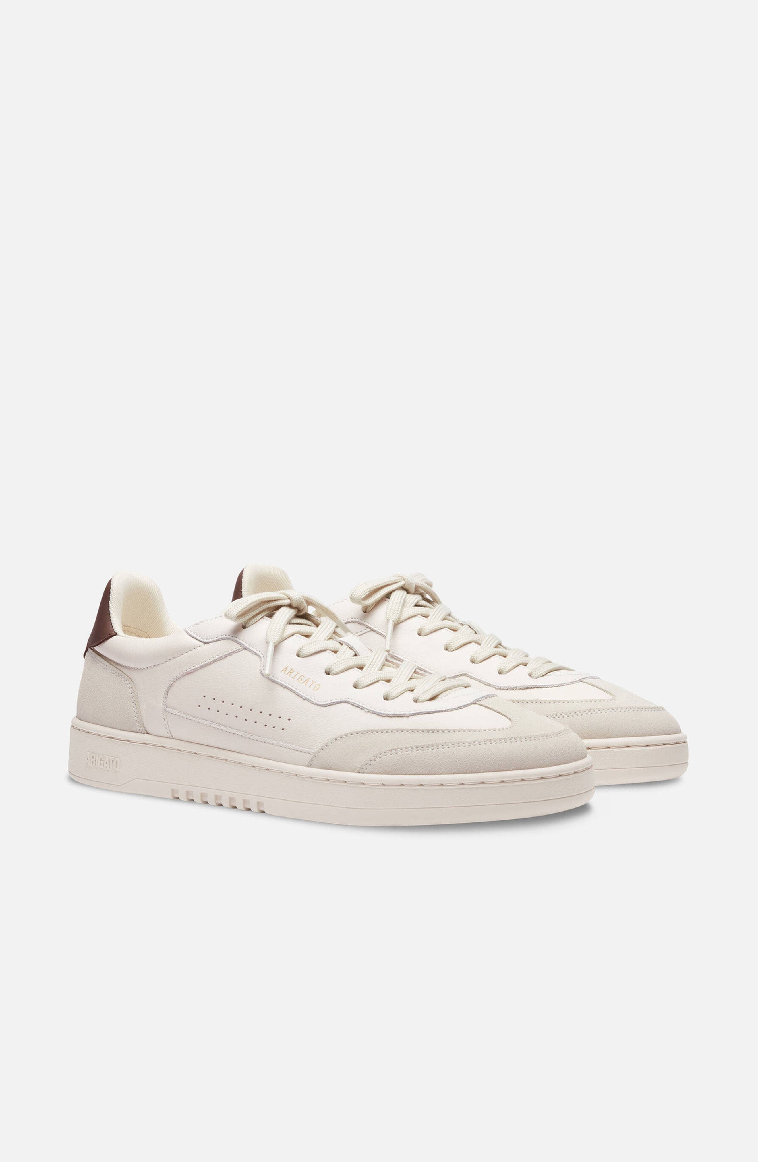Dice T-Toe Leather Sneaker - Men's, Alternate, color, Light Beige/Brown
