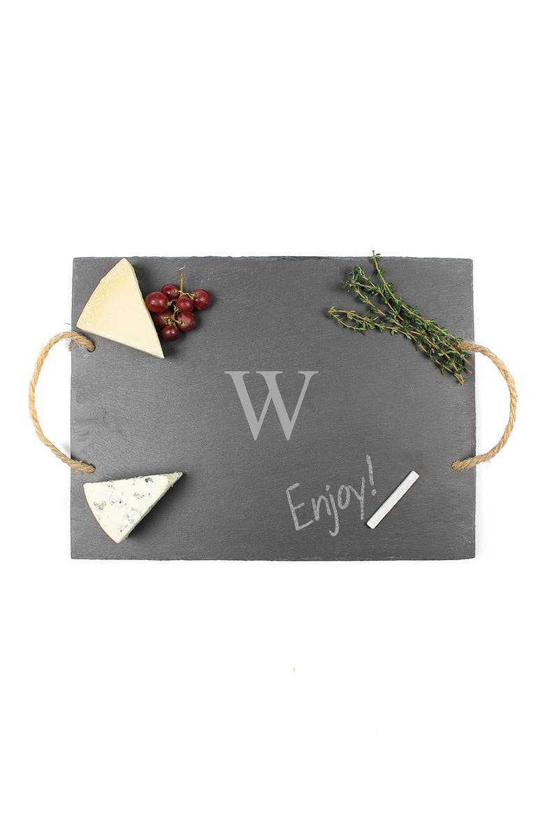 Monogram Slate Serving Board, Alternate, color, BLANK