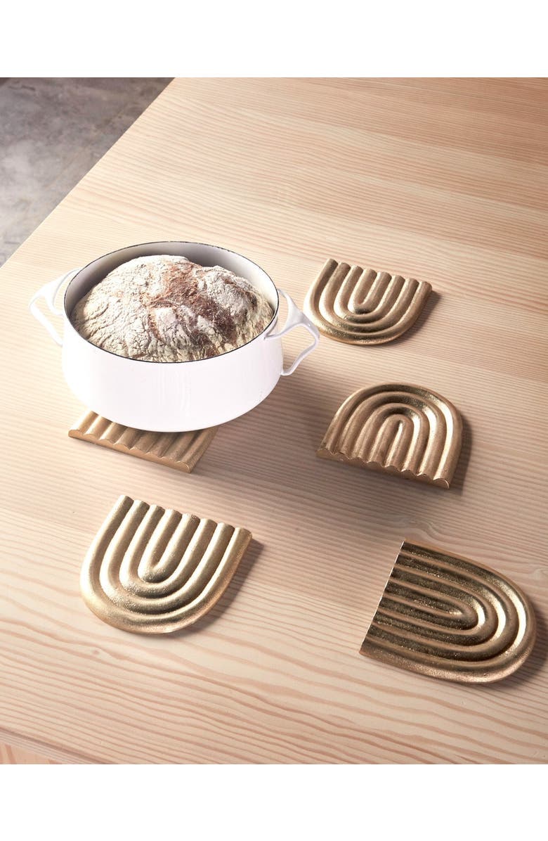 OYOY Rainbow Trivet, Alternate, color, Solid Brass