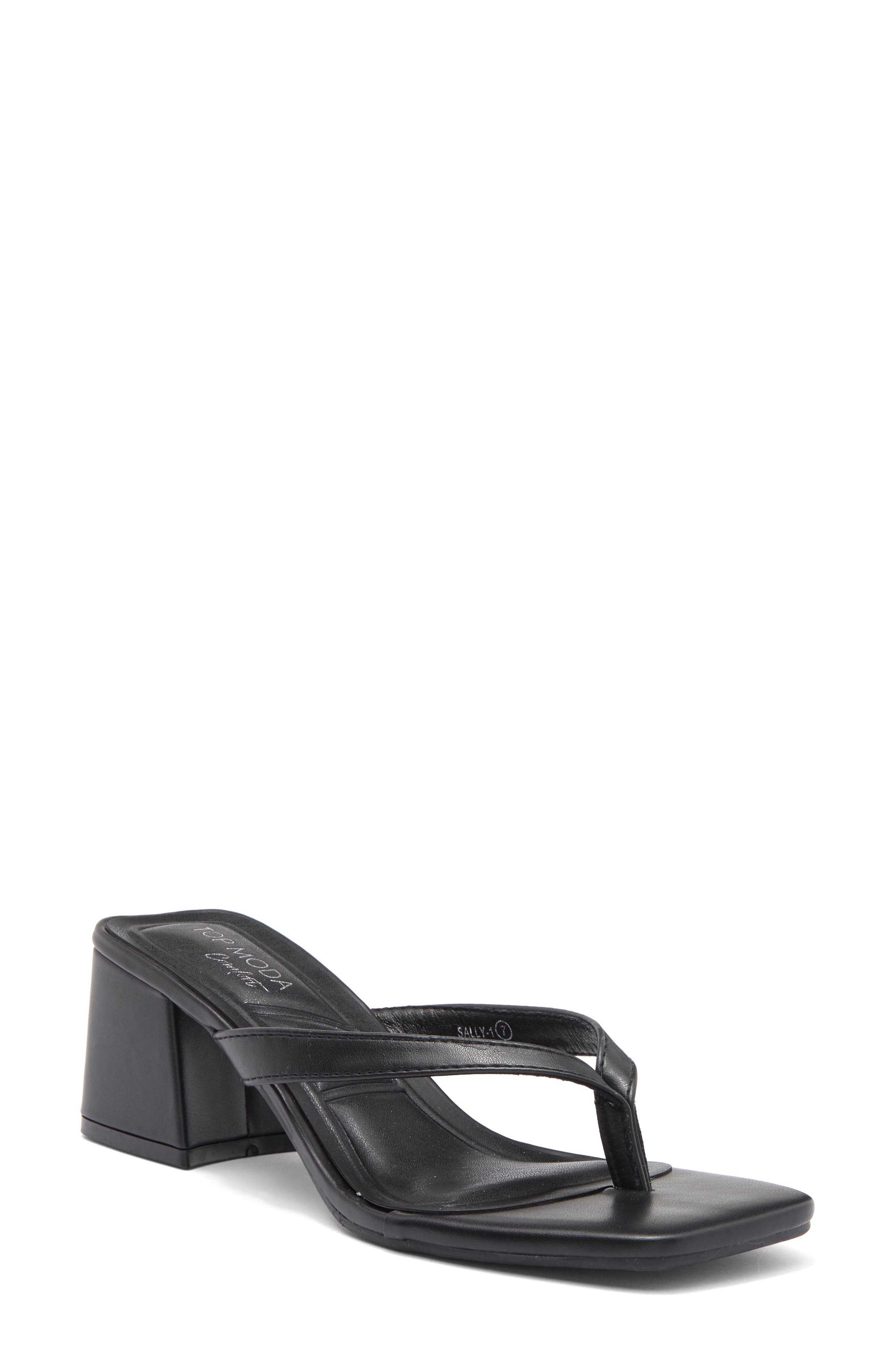 TOP GUY SHOES Sally Block Heel Sandal, Main, color, 