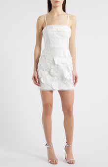 CITY STUDIO Floral Appliqué Minidress