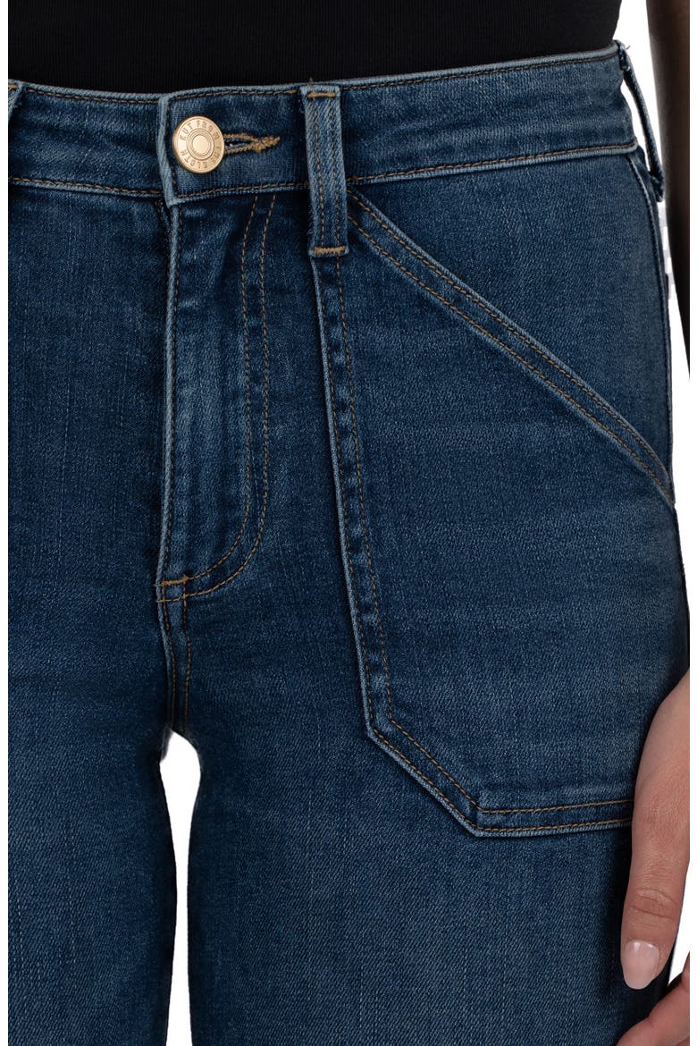 Reese Ankle Slim Straight Leg Utility Jeans, Alternate, color, INTERWINED