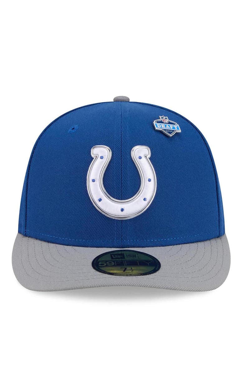 New Era Men's New Era  Royal/Gray Indianapolis Colts 2026 NFL Draft Pre-Curved 59FIFTY Fitted Hat, Alternate, color, Royal