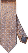 Eton Floral Medallion Silk Jacquard Tie
