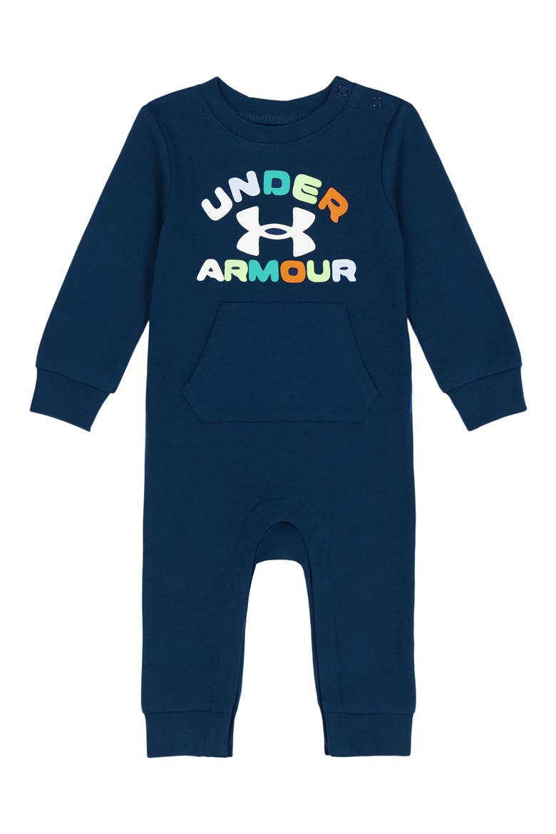 Kids' Logo Coverall & Socks Set, Main, color, BLACKOUT NAVY