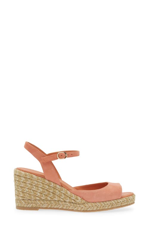 Stuart Weitzman Tia Espadrille Wedge Sandal In Terracotta.