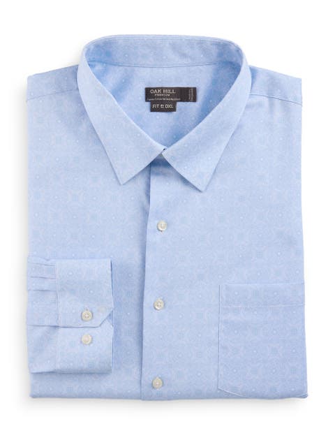 Big & Tall Wrinkle-resistant Elevated Floral Dress Shirt