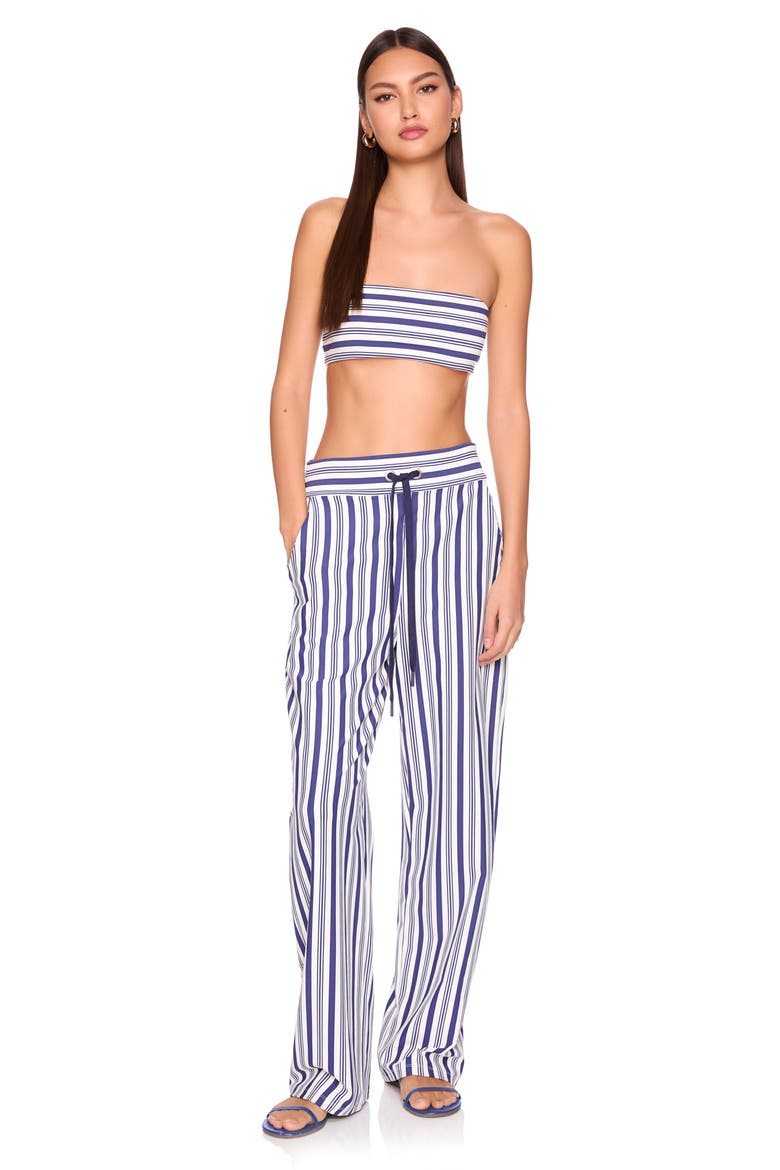 Stripe Wide Leg Pants, Alternate, color, NIGHT LIFE