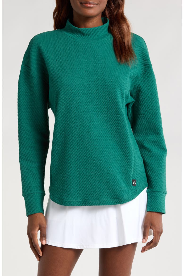Paige Mock Neck Knit Top, Main, color, PINE