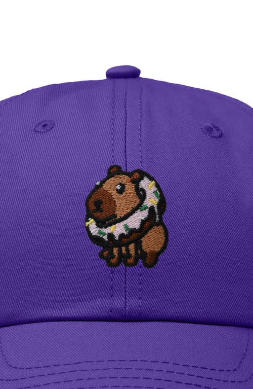 DALIX DALIX CAPYBARA DONUT EMBROIDERED CAP 