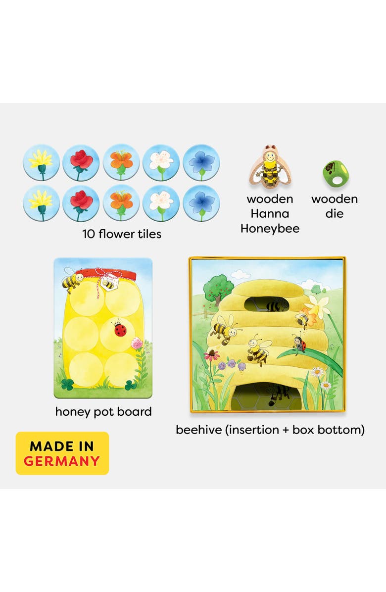 HABA My Very First Games - Hanna Honeybee - 2 Cooperative Color Games 
Learning Toys for Toddlers 2-4 Years , Preschool Kids Games, Alternate, color, Multi