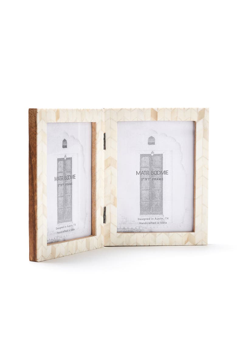 Matr Boomie Artemis Picture Frame - Carved Bone, Main, color, White - 5X7 (2)
