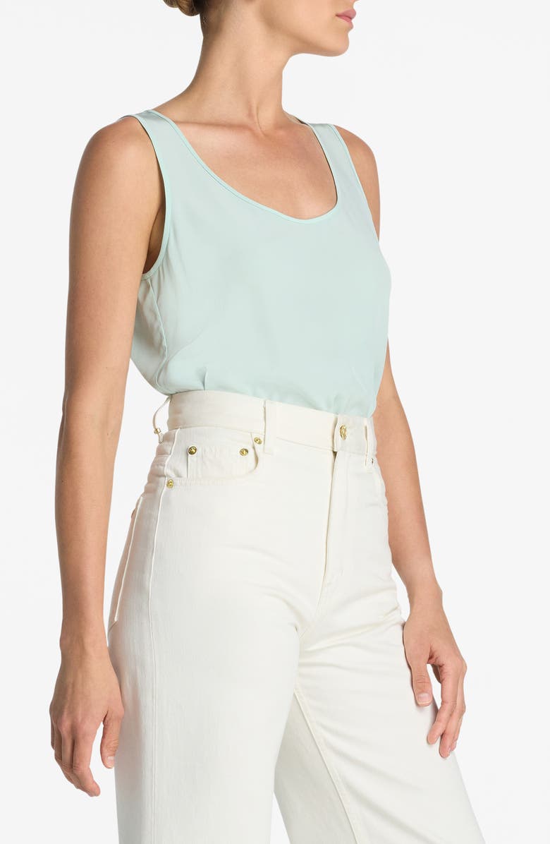 St. John Collection Silk Crêpe de Chine Tank, Alternate, color, 
