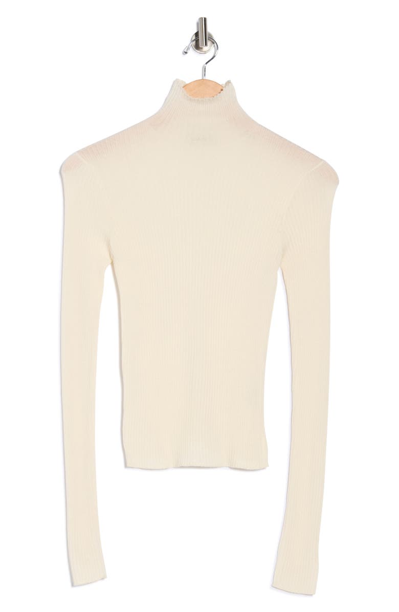 BUCK MASON Featherweight Merino Wool, Silk & Cashmere Turtleneck Sweater, Main, color, Natural