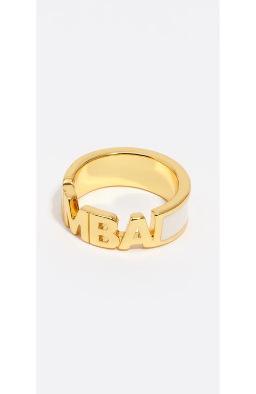 Bimba Y Lola Logo Ring In Gold