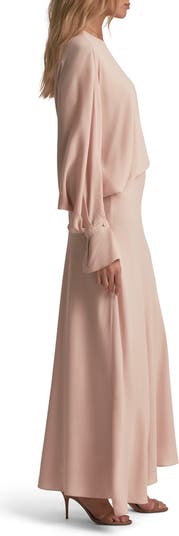 Making Me Blush Long Sleeve Maxi Dress