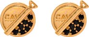 Girls Crew Premium Caviar Stud Earrings