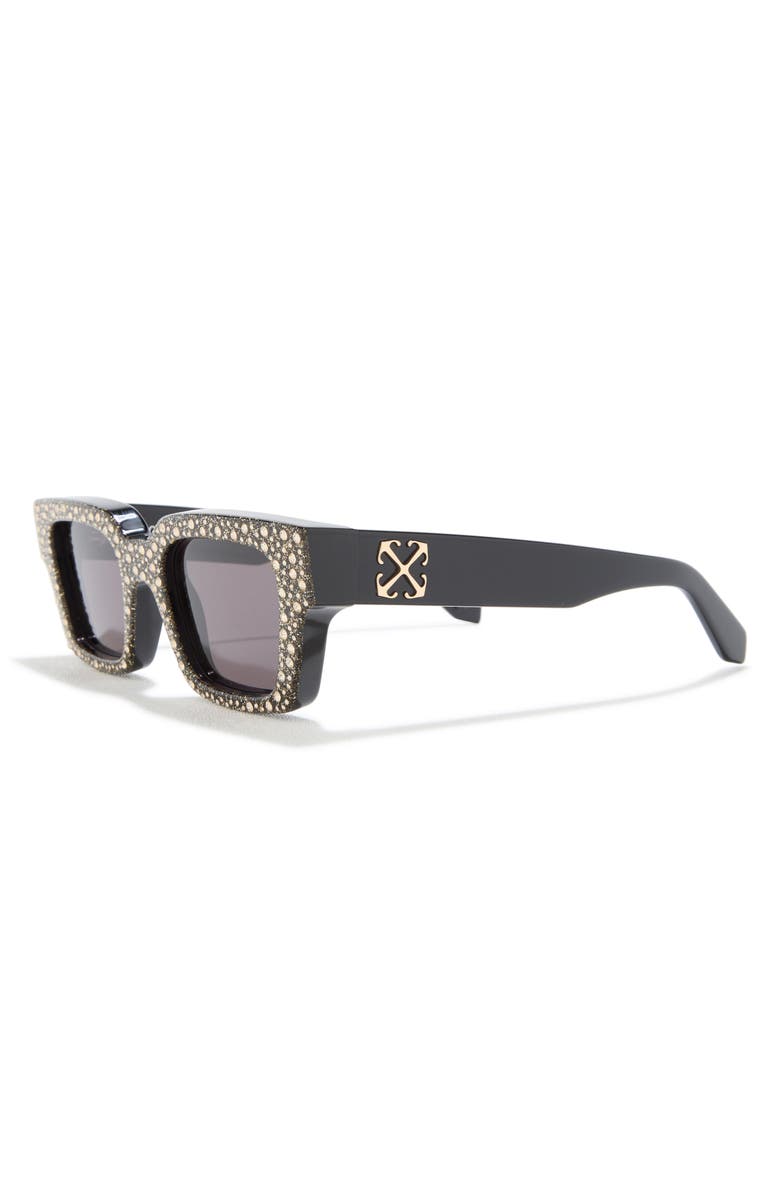 Off-White Virgil 50mm Square Sunglasses, Alternate, color, Gold Dark Grey